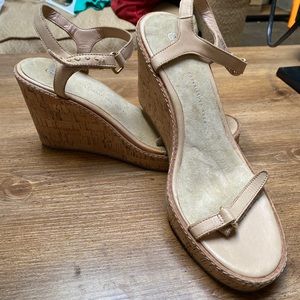 Leather strap wedges